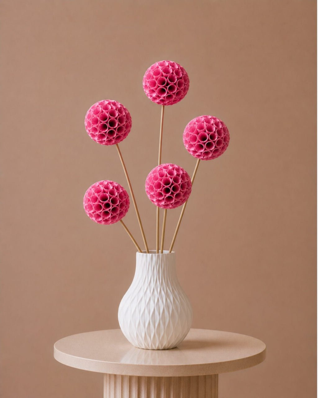 Shola Crepe Ball - Pink
