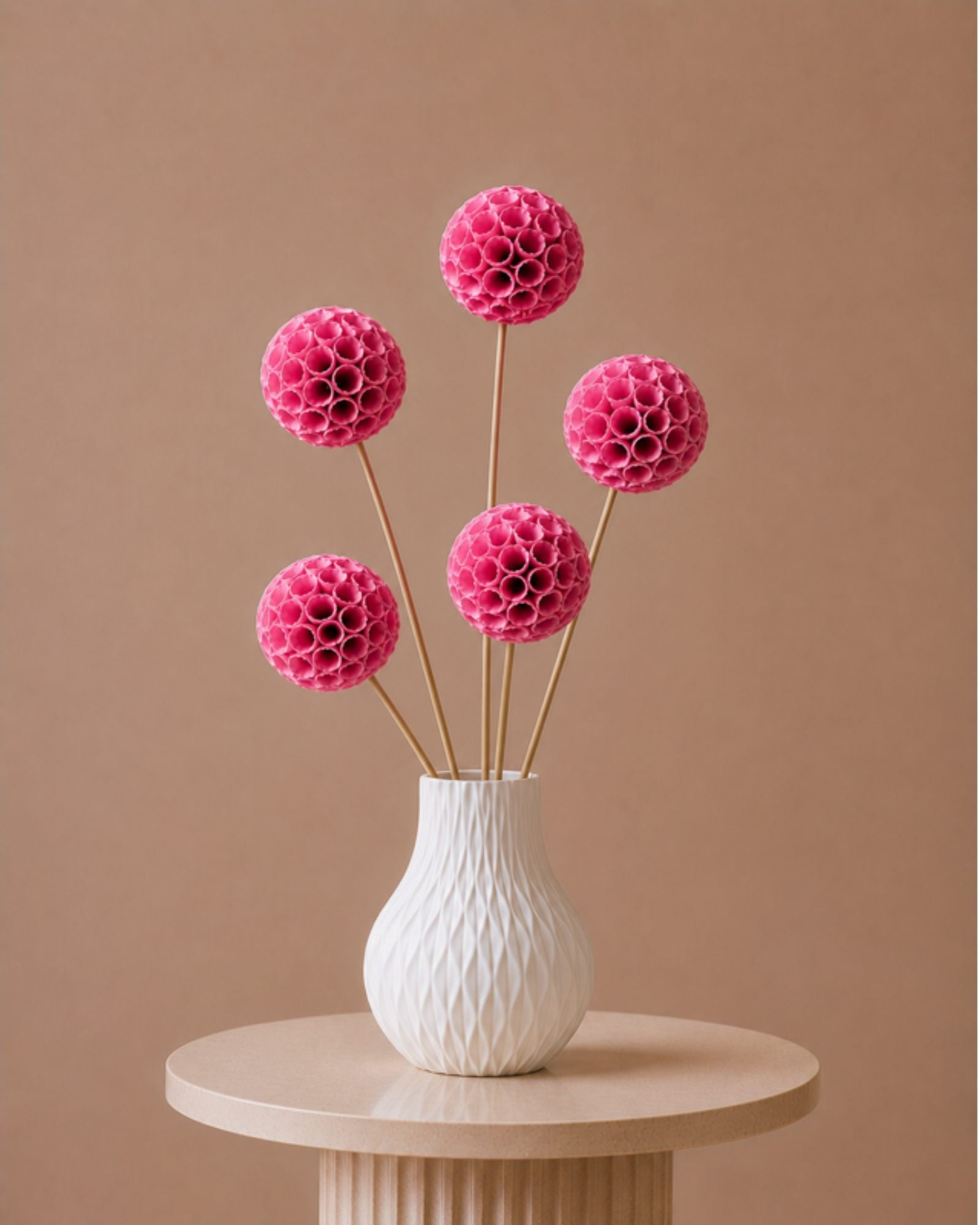 Shola Crepe Ball - Pink