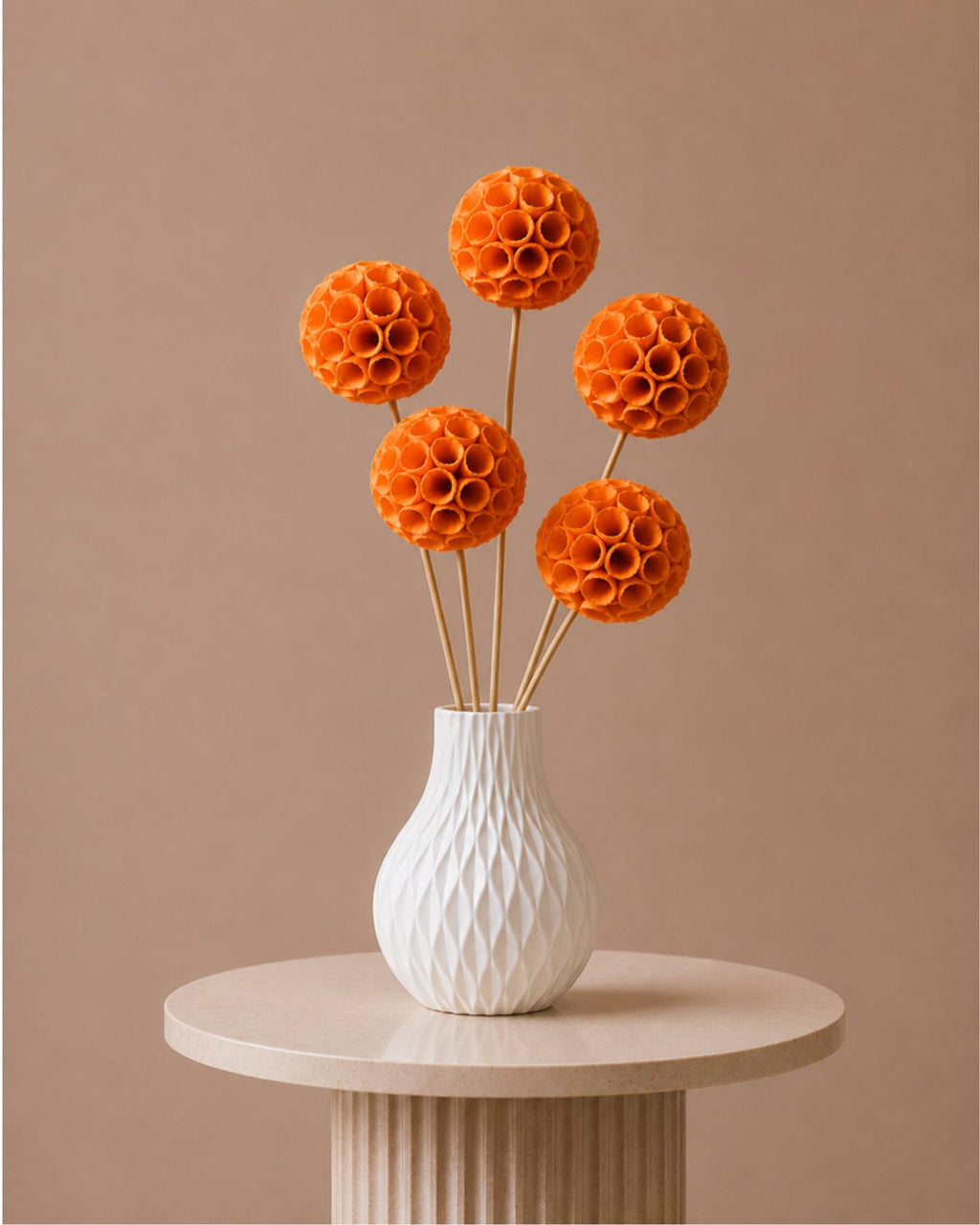 Shola Crepe Ball - Orange